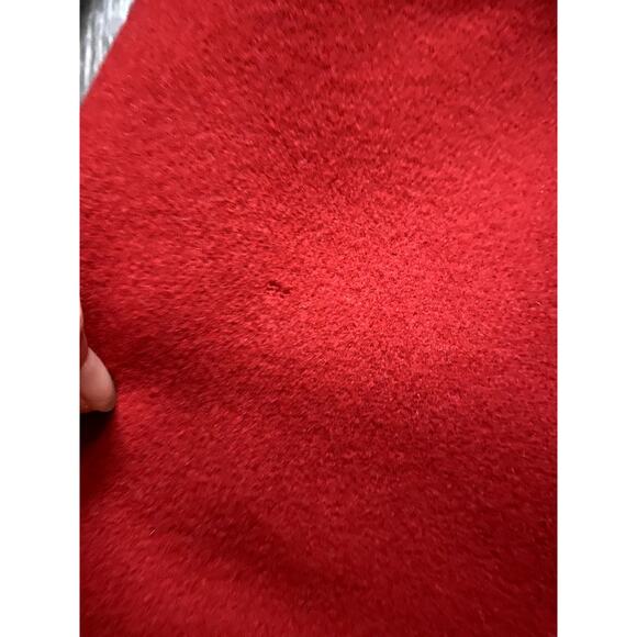 Vintage 90s Wool Red Long Duster Coat 14 Scandi Heritage Woods Soft Norm Winter - Picture 4 of 6